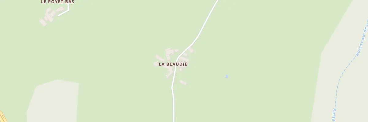 Plan du 5085 La BEAUDIE à Augerolles