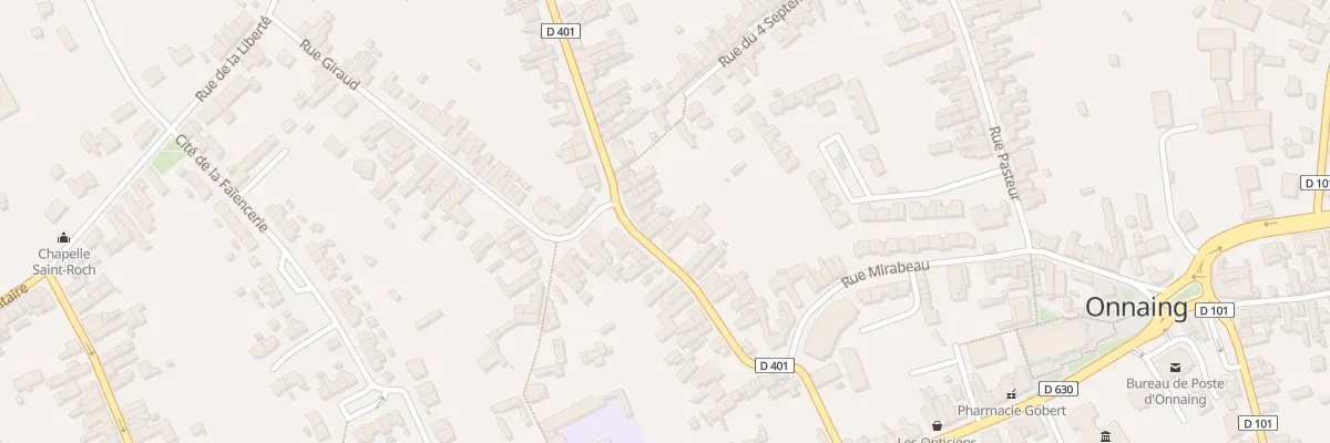 Plan du 30 Rue Emile Zola à Onnaing