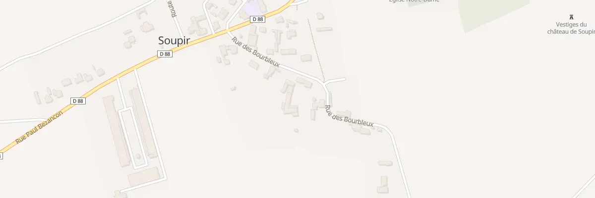 Plan du 12 Rue des Bourbleux à Soupir