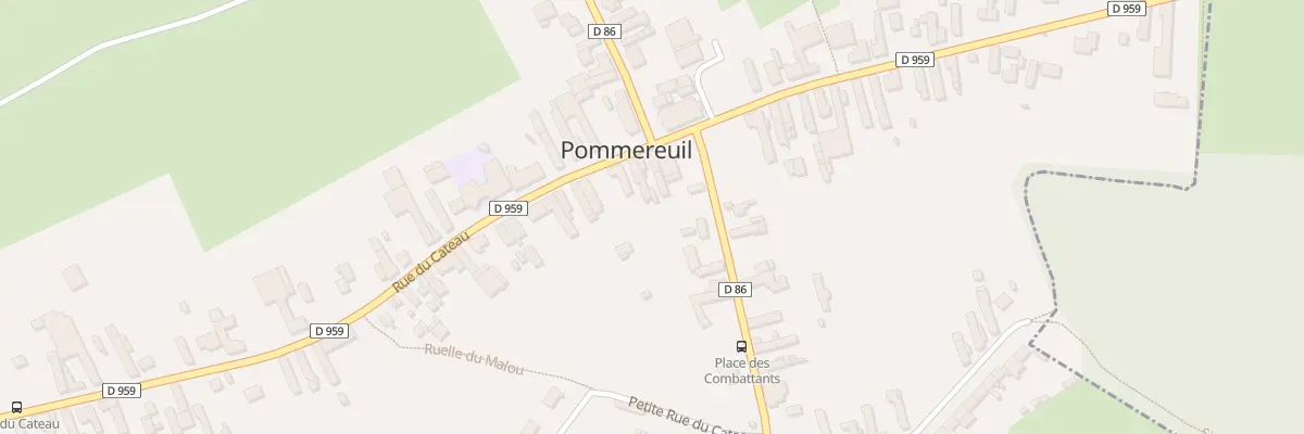 Plan du 7 Rue du Cateau à Pommereuil