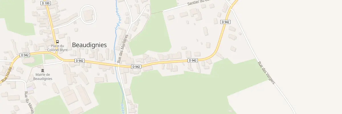 Plan du 25 Rue du Quesnoy à Beaudignies