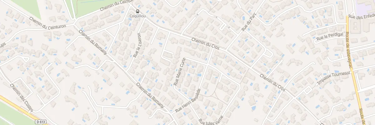 Plan du 12 Rue Marie Curie à Mèze