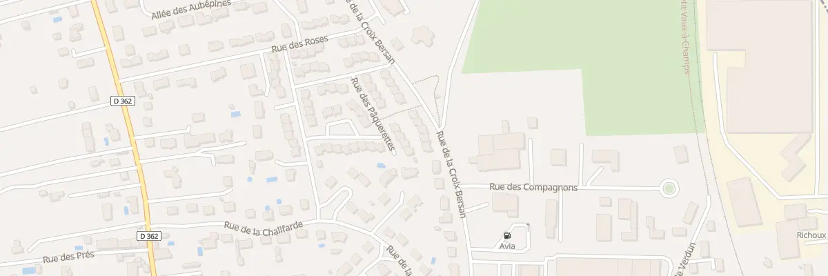 Plan du 10 Rue de la Croix Bersan à Champs-sur-Yonne