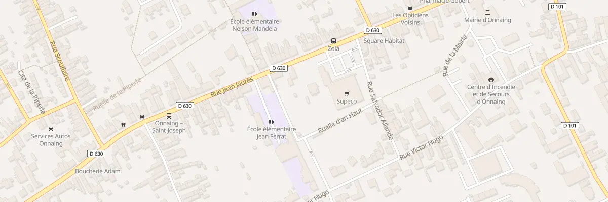 Plan du 218 Rue Jean Jaurès à Onnaing