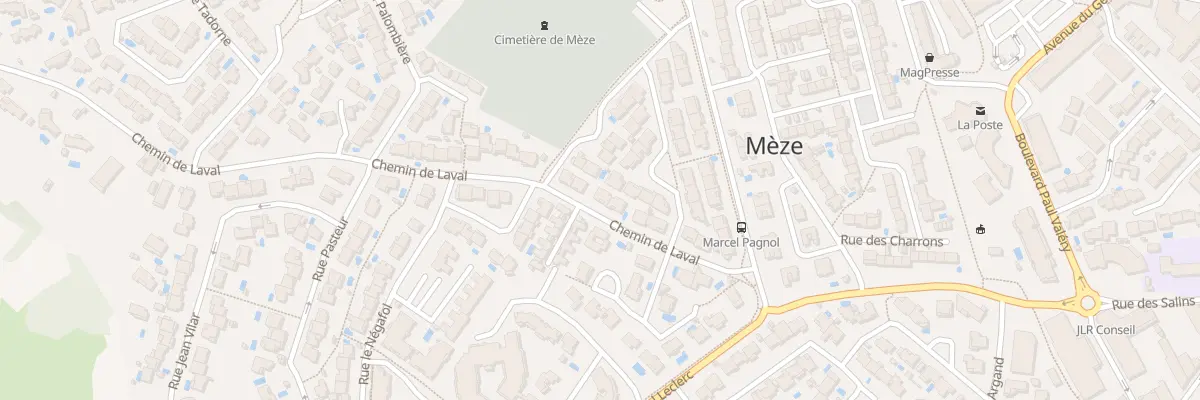 Plan du 11 Che de Laval à Mèze