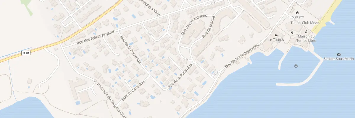 Plan du 36 Rue des Phéniciens à Mèze