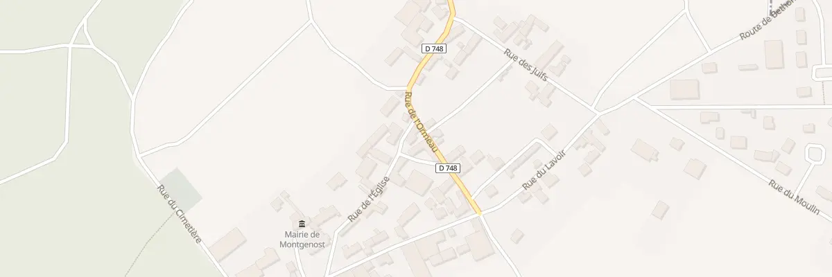 Plan du 5 Rue de l’Ormeau à Montgenost