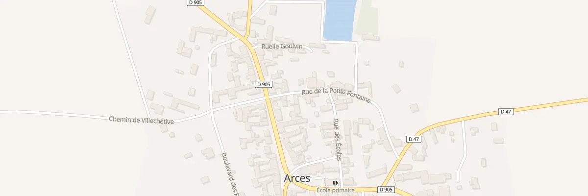 Plan du 2 Rue de la Petite Fontaine à Arces-Dilo