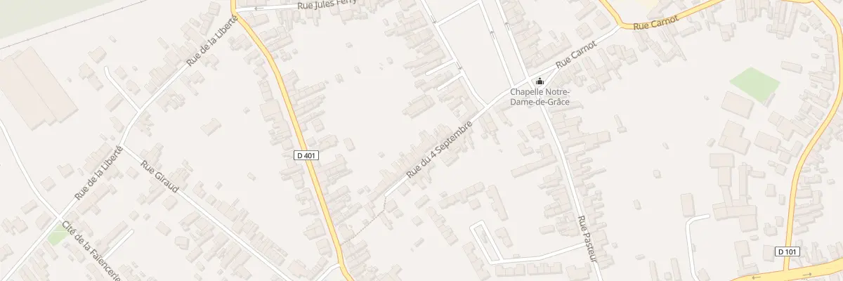 Plan du 8 Rue du Quatre Septembre à Onnaing
