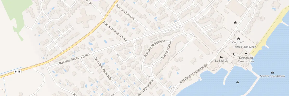 Plan du 22 Rue des Phéniciens à Mèze
