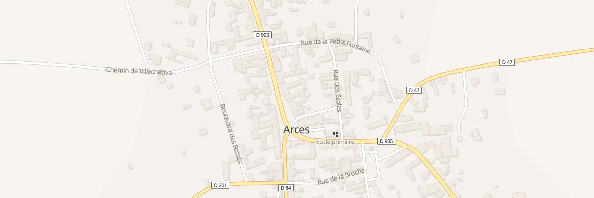 Plan du 10 Rue Grande Rue (arces) à Arces-Dilo