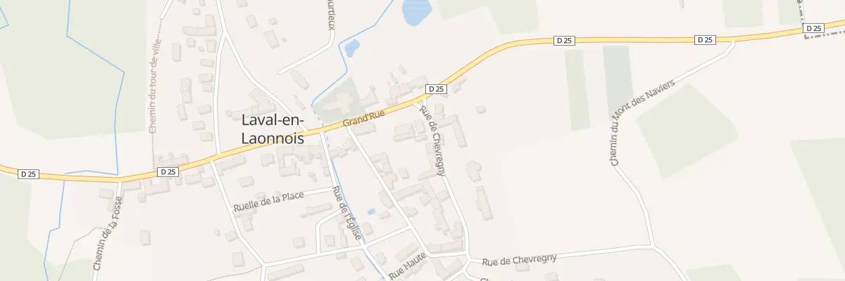Plan du 2 Rue de Chevregny à Laval-en-Laonnois