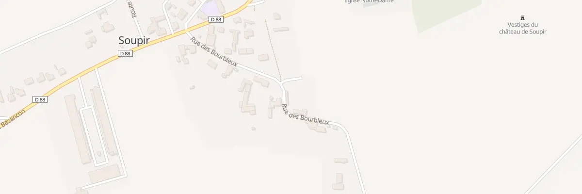 Plan du 9 Rue des Bourbleux à Soupir