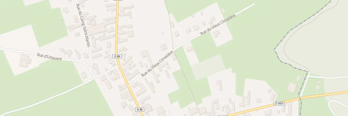 Plan du 10 Rue du Vieux Cimetière à Pommereuil