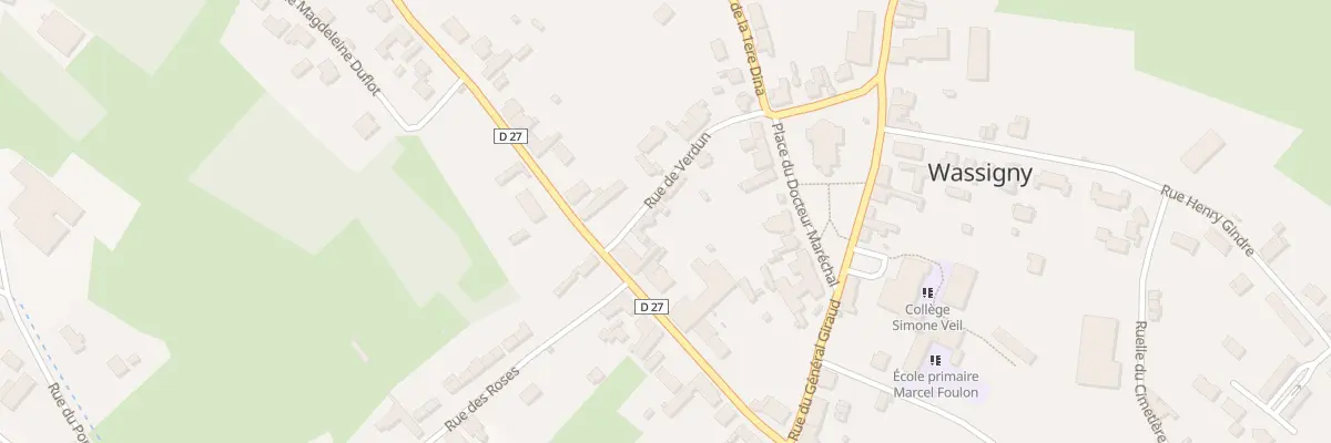 Plan du 5 Rue de Verdun à Wassigny