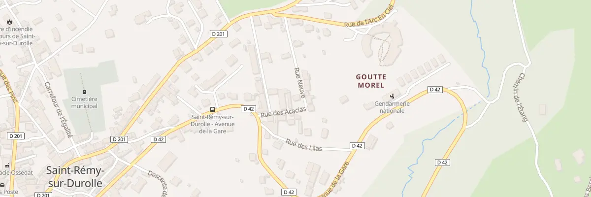 Plan du 3 Rue des Acacias à Saint-Rémy-sur-Durolle