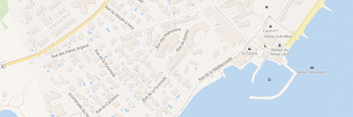 Plan du 3 Rue de Mansa à Mèze