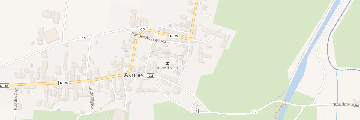 Plan du 11 Le Bourg à Asnois