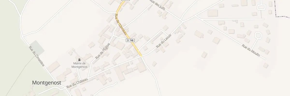 Plan du 1 Rue du Lavoir à Montgenost
