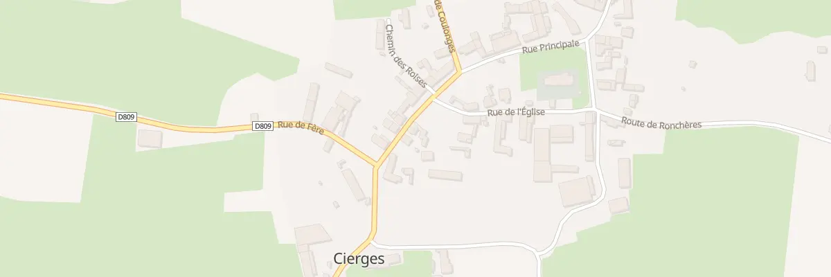 Plan du 8 Rue Principale à Cierges