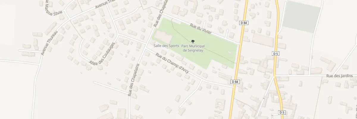 Plan du 12 Rue du Champ d’Arcy à Seignelay