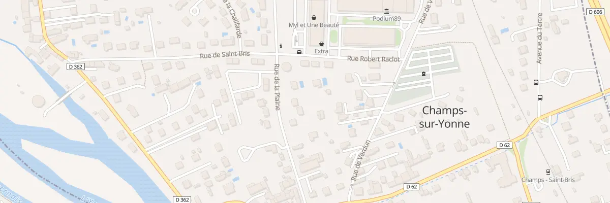 Plan du 12 Rue de la Plaine à Champs-sur-Yonne