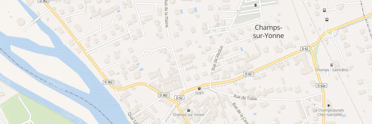 Plan du 2B Rue de la Plaine à Champs-sur-Yonne