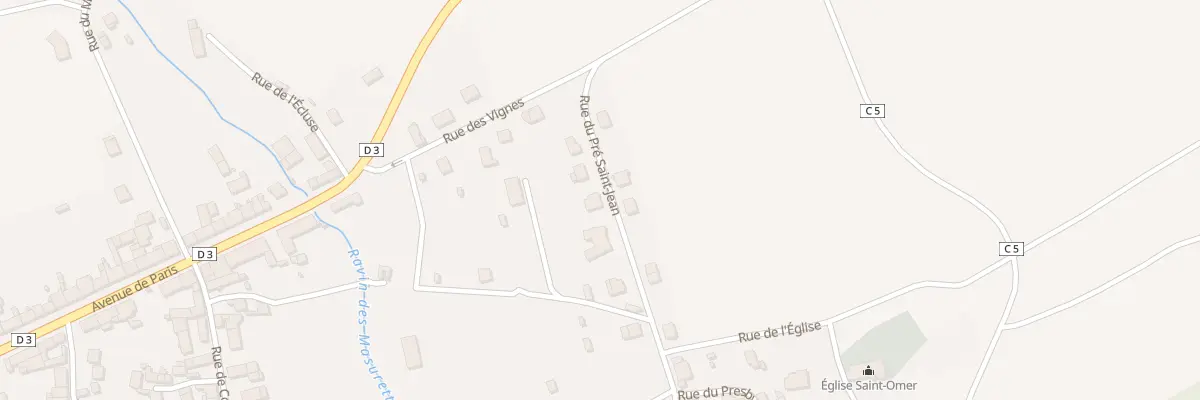 Plan du 19 Rue du Pre Saint Jean à Courthiézy