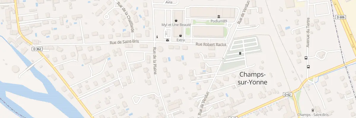 Plan du 14 Rue de la Plaine à Champs-sur-Yonne