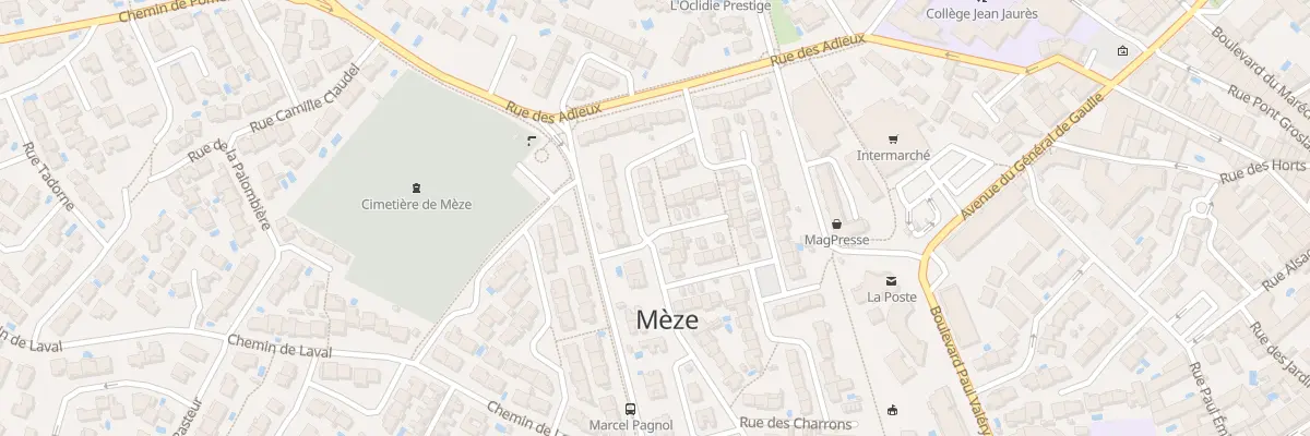 Plan du 22 Rue Raphael Bessou à Mèze