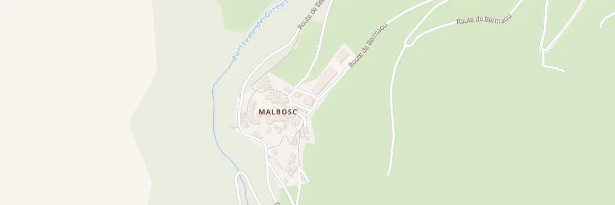 Plan du 5173 Malbosc aux Bondons