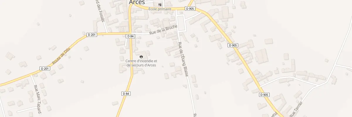 Plan du 8 Rue de l’Etang Blaise à Arces-Dilo