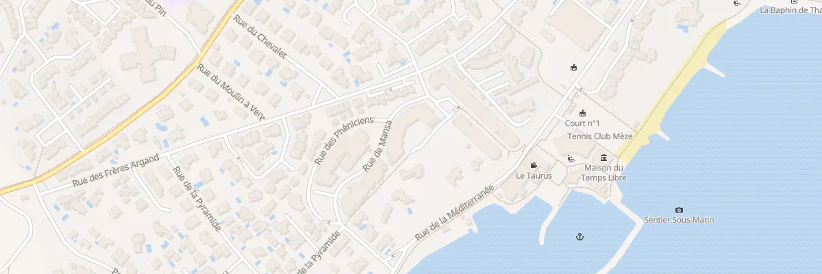 Plan du 1 Rue de Mansa à Mèze