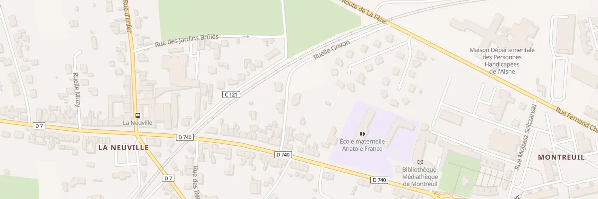 Plan du 2 Rle Grivon à Laon