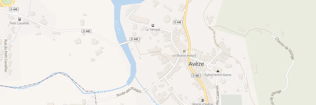 Plan du 5070 Le Village à Avèze