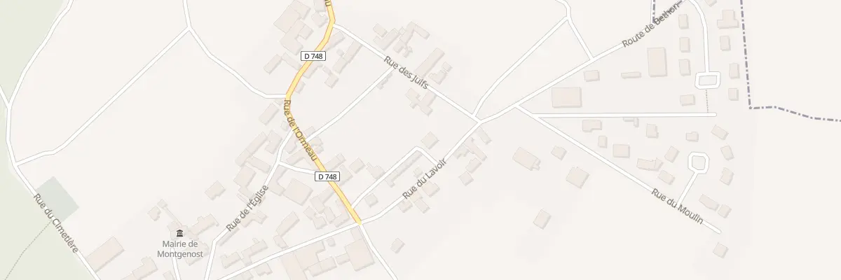Plan du 3 Che de la Forge à Montgenost