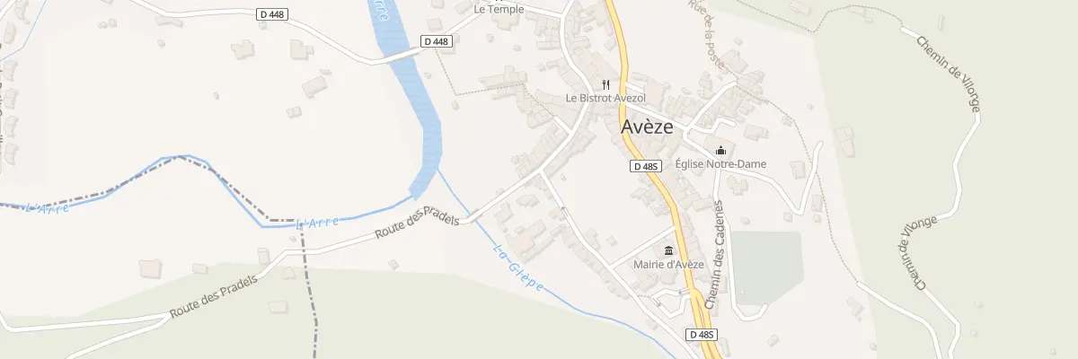 Plan du 2 Rue Basse à Avèze