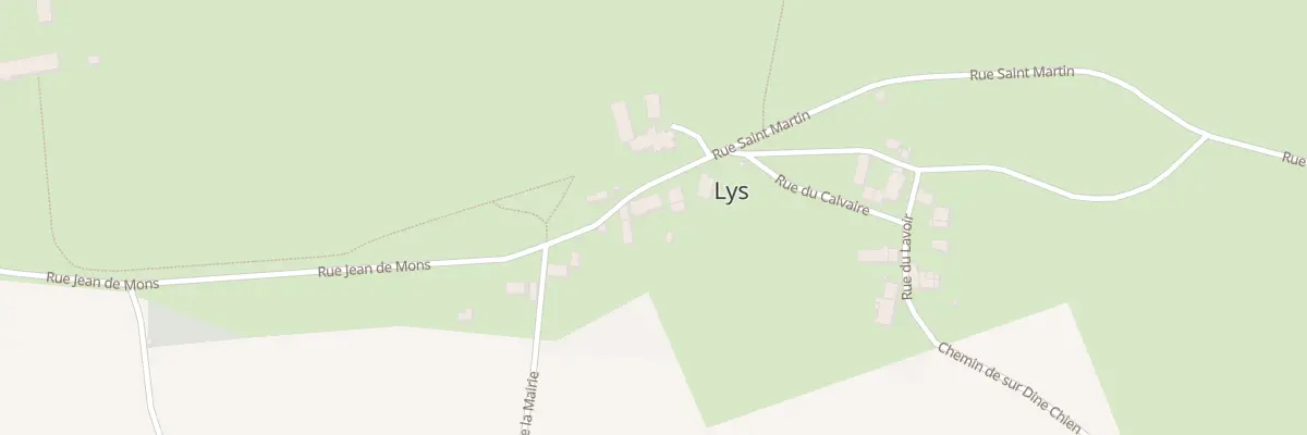 Plan du 10 Rue Saint Martin à Lys