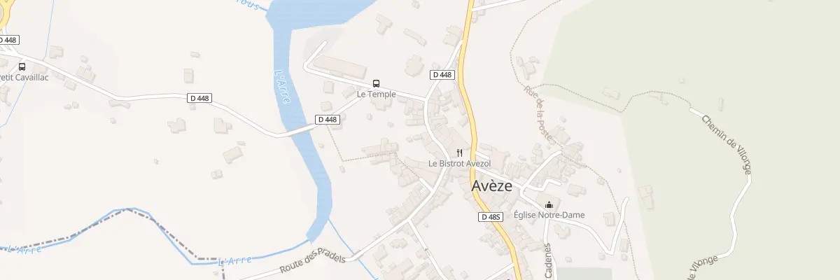 Plan du 5132 Le Village à Avèze