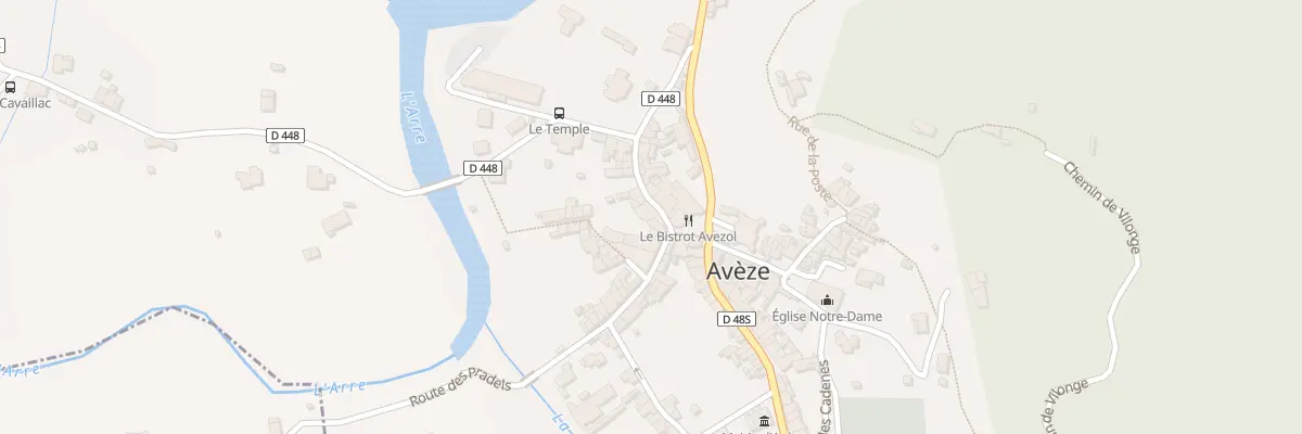 Plan du 5130 Rue de la Carrierrasse à Avèze