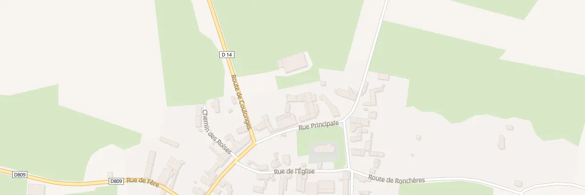 Plan du 23 Rue Principale à Cierges