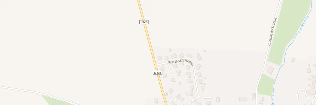 Plan du 2 Rue du Jardin Foulon à Chéry-lès-Pouilly