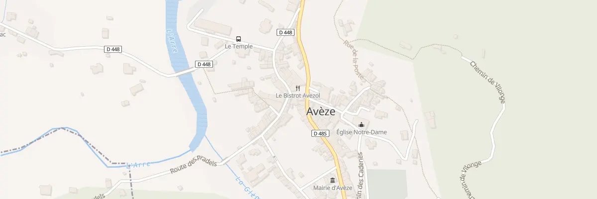 Plan du 5153 Le Village à Avèze