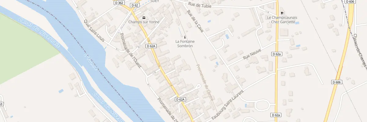 Plan du 2 Imp du Centre à Champs-sur-Yonne