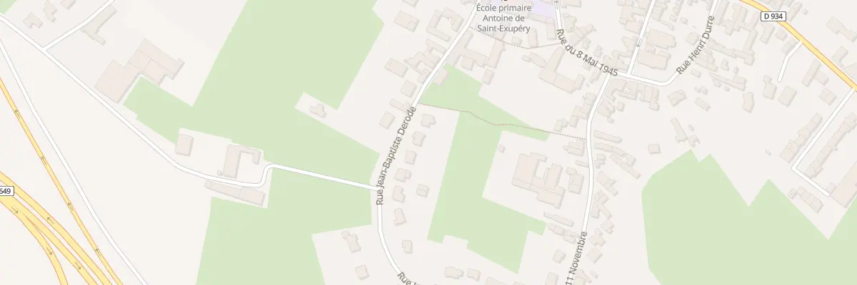 Plan du 7 Rue Jean-baptiste Derode à Curgies