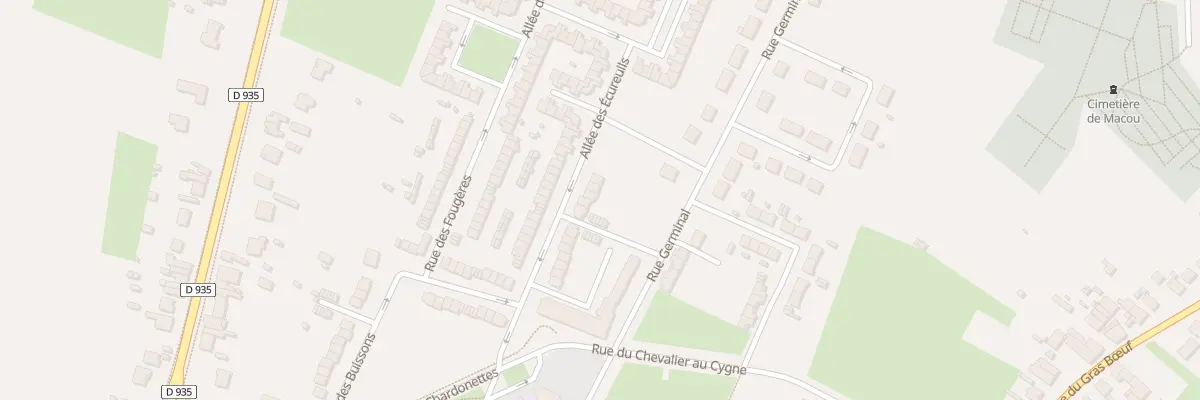 Plan du 6 All des Ecureuils à Condé-sur-l’Escaut