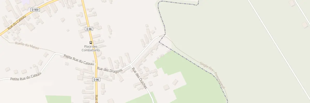 Plan du 22 Rue des Dragons à Pommereuil