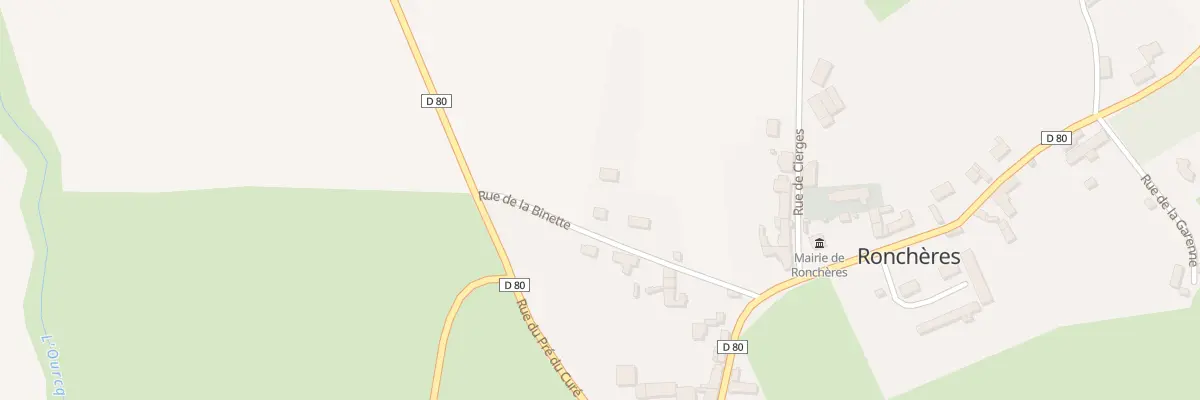 Plan du 6 Rue de la Binette à Ronchères