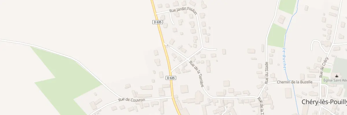 Plan du 24 Rue du Jardin Foulon à Chéry-lès-Pouilly