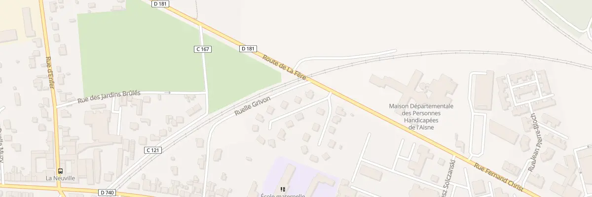 Plan du 87 Rue Fernand Christ à Laon